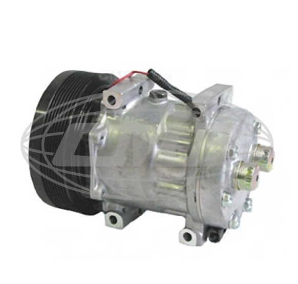 New A/C Compressor With Clutch For Case/IH & John Deere Backhoes, Combines & Tractors