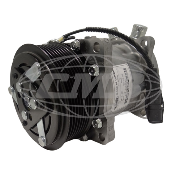 thumbnail image 2 of Sanden 4475 / 4756 A/C Compressor With Clutch – NEW OEM – USA Made 2 of 6